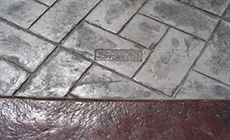 彩色壓模混凝土